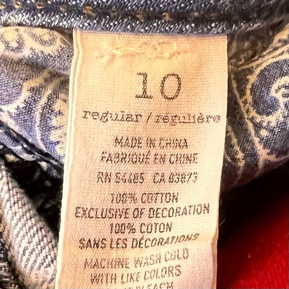 American Eagle Jeans Womens Size 10 Reg Slim Boot Distressed Light Wash Low Rise - Picture 10 of 10